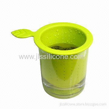New Arrival Silicone Tea Infuser With Maple Leaf Handle 